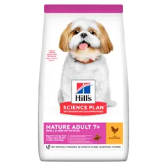 Hill's Science Plan Canine Small&Mini Mature 7+  Chicken - суха храна за възрастни кучета от малки породи над 7 години с пилешко - 6 кг