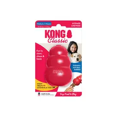 Kong Classic M , red - играчка за кучета с тегло от 7 до 16 кг, червена