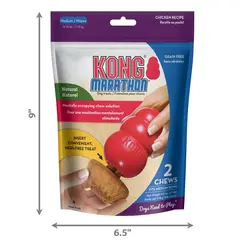 KONG Marathon 2-pk Chicken М- лакомство с пиле  за кучета с тегло от 7 до 16 кг - 2 броя