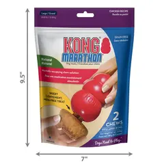 KONG Marathon 2-pk Chicken L - лакомство с пиле  за кучета с тегло от 13 до 30 кг - 2 броя