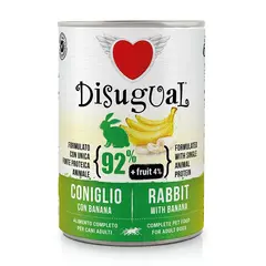Disugual FRUIT Rabbit with Banana - пълноценна храна за кучета с един източник на животински протеин, заешко с банан