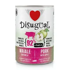 Disugual FRUIT Pork with Apple - пълноценна храна за кучета с един източник на животински протеин, свинско с ябълки