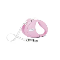 Flexi Puppy - Автоматичен повод за малки кученца до 12 кг - розов