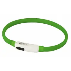 Kerbl LED Collar Maxi Safe - Светещ нашийник с USB зареждане, зелен - 35см