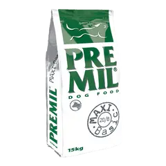 Premil Maxi Basic - пълноценна храна за кастрирани и предразположени към наднормено тегло кучета - 15 кг