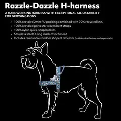 Hurtta RAZZLE ECO haraness - нагръдник за куче, СИН, 55-65 см
