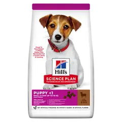Hill’s Science Plan Puppy Small & Mini с агнешко - Пълноценна суха храна за дребни и миниатюрни породи кучета от отбиване до 1 година. За бременни и кърмещи кучета - 6 кг