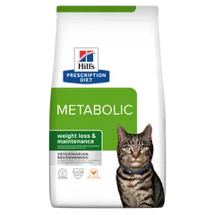 Hill's PRESCRIPTION DIET Metabolic Weight Management - лечебна суха храна за котки с наднормено тегло, с пилешко