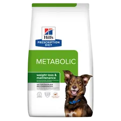 Hill's PRESCRIPTION DIET Metabolic Lamb & Rice - лечебна суха храна за кучета с наднормено тегло, с агнешко и ориз -12 кг