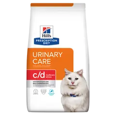 Hill's PRESCRIPTION DIET c/d Urinary Stress with Ocean Fish - лечебна суха храна за котки с уринарни проблеми, идиопатичен цистит - с океанска риба