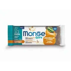 Monge Gift Fruit Bars Mobility Support – лакомство за куче - моно протеинови барчета с агнешко и круша за грижа за ставите, без зърнени култури