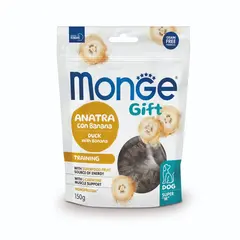 Monge Gift Super M Training - лакомство за кучета - меки хапки с патешко и банан за тренировки, без зърнени култури