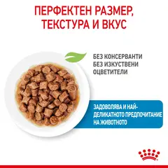 ROYAL CANIN® X-SMALL PUPPY Pouch - мокра храна в пауч за кучета – за подрастващи кучета от миниатюрни породи (тегло в зряла възраст до 4кг) – до 10 месеца - 0,85гр.