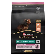 Pro Plan Dog Small & Mini PUPPY SENSITIVE SKIN - пълноценна храна за малки кученца от дребни породи с чувствителна кожа със сьомга - 3 кг