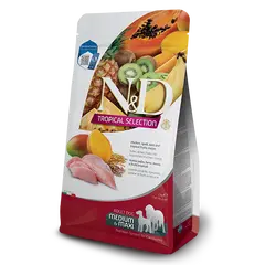 N&D DOG TROPICAL SELECTION CHICKEN ADULT MED/MAX - Суха храна за кучета над 1 година от средните и едри породи, с пилешко, спелта, овес и тропически плодове - 2кг