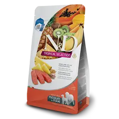 N&D DOG TROPICAL SELECTION SALMON ADULT MED/MAX - Суха храна за кучета над 1 година от средните и едри породи, със сьомга, спелта, овес и тропически плодове - 2кг