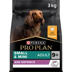 Pro Plan AGE DEFENCE Small&Mini Adult  9+ - 3 кг - за възрастни кучета от малки и мини породи над 9 год, с  пиле