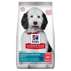 Hill's Science Plan Canine Hypoallergenic Large Breed Adult – хипоалергенна суха храна за кучета от едри породи от 1 до 5 години със сьомга - 12 кг.