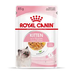 Royal Canin Kitten in Jelly - Пауч за подрастващи котенца хапки в желе 12x85g