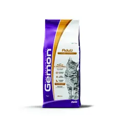 GEMON ADULT CAT with Chicken&Turkey - Пълноценна суха храна за котки над 1 година с пилешко и пуешко 7kg