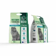 Eco Clean Box 5L - котешка постелка от дървесни фибри (на пелети)