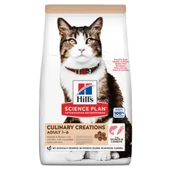Hill's Science Plan Culinary Creations Cat Adult Salmon & Carrots -  Пълноценна суха храна за котки от 1 до 6 години със сьомга и моркови - 10 кг