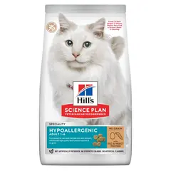 Hill’s Science Plan Feline Adult Hypoallergenic with Egg & Insect Protein, No Grain – Пълноценна, хипоалергенна суха храна за котки в зряла възраст от 1 до 6 години, без зърнени култури, с яйчен и насекомен протеин - 1,5 кг