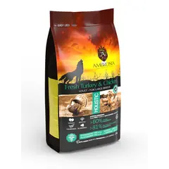 Ambrosia Large Adult Dog Fresh Turkey & Chicken Ulta premium - холистична, хипоалергенна, беззърнена храна за кучета от големи породи над 1 година, с пуешко и пилешко, 12 кг