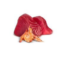 N&D Natural FISH TRIO MENU 5+1 free – мокра допълваща храна за котки в зряла възраст, три вкуса - с риба тон, с риба тон и сьомга, с риба тон и скариди, консерва - 6х70 гр, 5+1 ПОДАРЪК