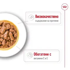Royal Canin Medium Adult Pouch - Пълноценна мокра храна в пауч за кучета в зряла възраст от средни породи над 12 месеца - 10 х140 г - СРОК 08.2026