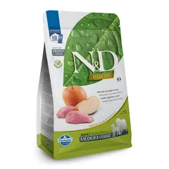 N&D Prime Wild Boar & Apple Adult Medium & Maxi – суха храна без зърнени култури за кучета в зряла възраст от средни и едри породи, с глиган и ябълка 2,5 кг