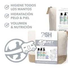 PSH Pet Travel Pack - Пакет 4 Продукта - шампоан, балсам и спрей с алое на 100 мл и балсам за лапи