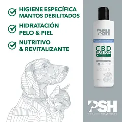 PSH Cbd Fusion Шампоан - Шампоан със CBD, 300 мл