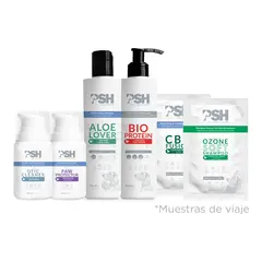 PSH Pet Pack Sensitive Skin - 6 Продукта в Пакет -  балсам за лапи, лосион за уши, шампоан с алое, био протеинова маска, сашета с озон и cbd