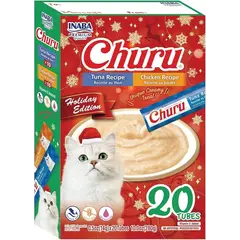 Inaba Churu Christmas Box - Коледна кутия с 20 брооя лакомства за котка