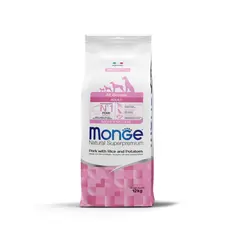 Monge All breeds Adult Monoprotein Pork with Rice and Potatoes - Пълноценна суха храна за кучета в зряла възраст от всички породи със свинско, ориз и картофи - 2,5 кг