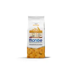 Monge All Breeds Adult Monoprotein Turkey with Rice and Potatoes - Пълноценна суха храна за кучета в зряла възраст от всички породи с пуешко, ориз и картофи - 12 кг