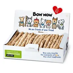 BOW WOW GRAINFREE - Лакомство за кучета - Натурални солети от говеждо и шкембе с шипка и червени боровинки - 50 броя в  кутия, 900 гр