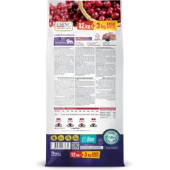 Carni Life Cranberry ADULT MEDIUM&MAXI с агне и къпини 12 kg + 3 kg GRATIS – Пълноценна и балансирана храна за средни и едри породи кучета 12 кг + 3 кг ГРАТИС