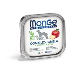 Monge Monoprotein Paté Rabbit with Apple - Терин пастет за кучета в зряла възраст със заешко и ябълка - 150 г
