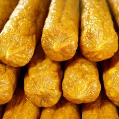 BOW WOW GRAINFREE - Лакомство за кучета - салами с птиче месо и колаген, с юка и инулин - 6 броя в опаковка, 950 гр