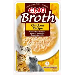 Inaba Chicken Broth - пауч за котки - пилешко месо в бульон, 40 гр.