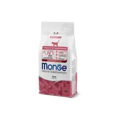 Monge Natural Superpremium Monoprotein Kitten Beef - Пълноценна суха храна за подрастващи котета с телешко - 400 г