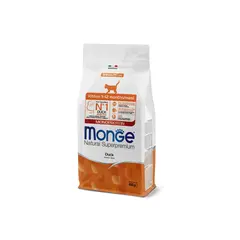 Monge Natural Superpremium Monoprotein Kitten Duck - Пълноценна суха храна за подрастващи котета с патешко - 1,5 кг
