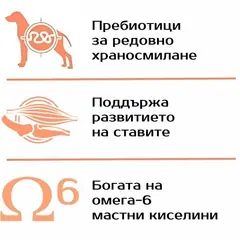 Monge Mini Puppy and Junior Monoprotein Salmon with Rice - Пълноценна суха храна за подрастващи кученца от дребните породи със сьомга и ориз - 7,5 кг