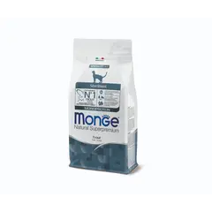 Monge Natural Superpremium Monoprotein Sterilised Cat Trout - Пълноценна суха храна за кастрирани котки с пъстърва - 400 г