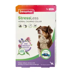 Beaphar StressLess Herbal Calming Collar - успокояващ нашийник за кучета на билкова основа, 65 см