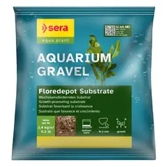 Sera Aquarium Gravel Floredepot Substrate - субстрат с дълготраен ефект за  за оптимален растеж и здравословно развитие на растенията,  2,4 кг.