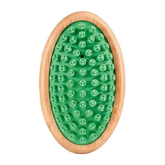 Artero Laika - Green Rubber Mitt - Гумена четка с бамбукова основа и дръжка