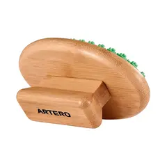 Artero Laika - Green Rubber Mitt - Гумена четка с бамбукова основа и дръжка
